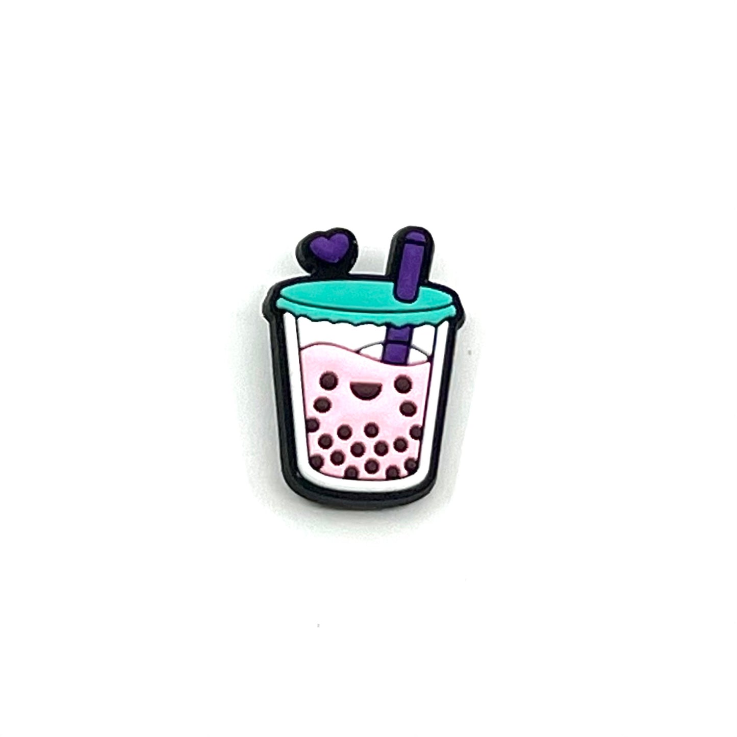 Pink bubble tea