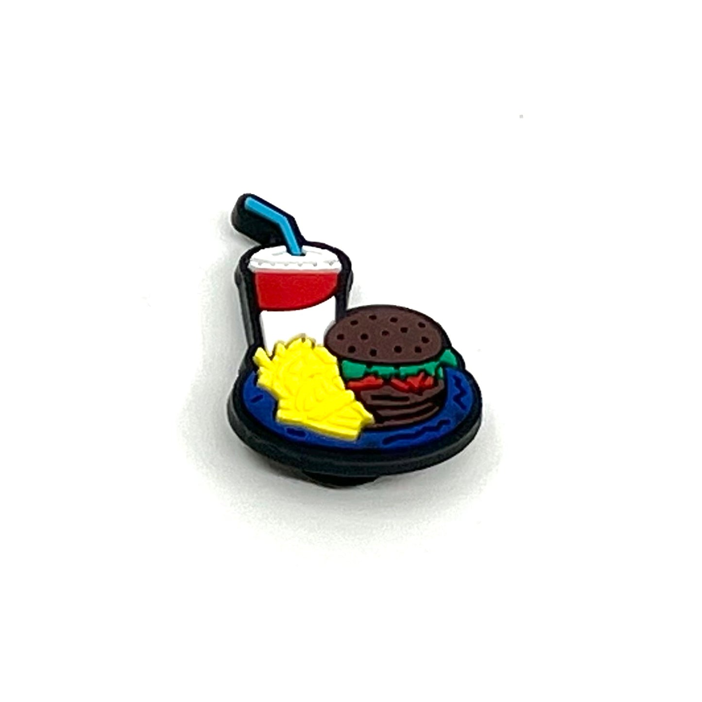 Burger meal, fries and shake.